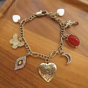 Anthropologie Bits and Baubles Charm Bracelet